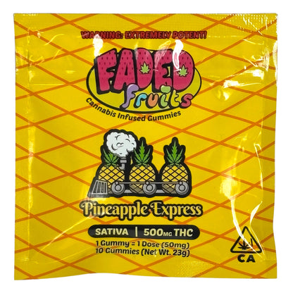 Faded Fruits – Pineapple Express Gummies | 500mg THC